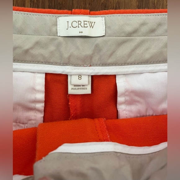 Shorts JCrew Mid Waist Trouser Style Coral Orange SZ 8 - Picture 4 of 4
